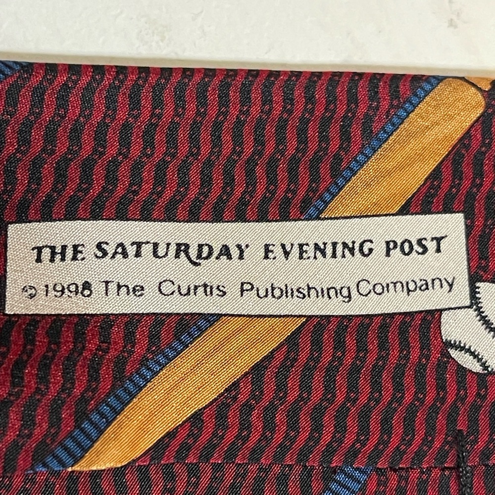 THREE VINTAGE TIES INCLUDING SATURDAY EVENING POST - Picture 8 of 15